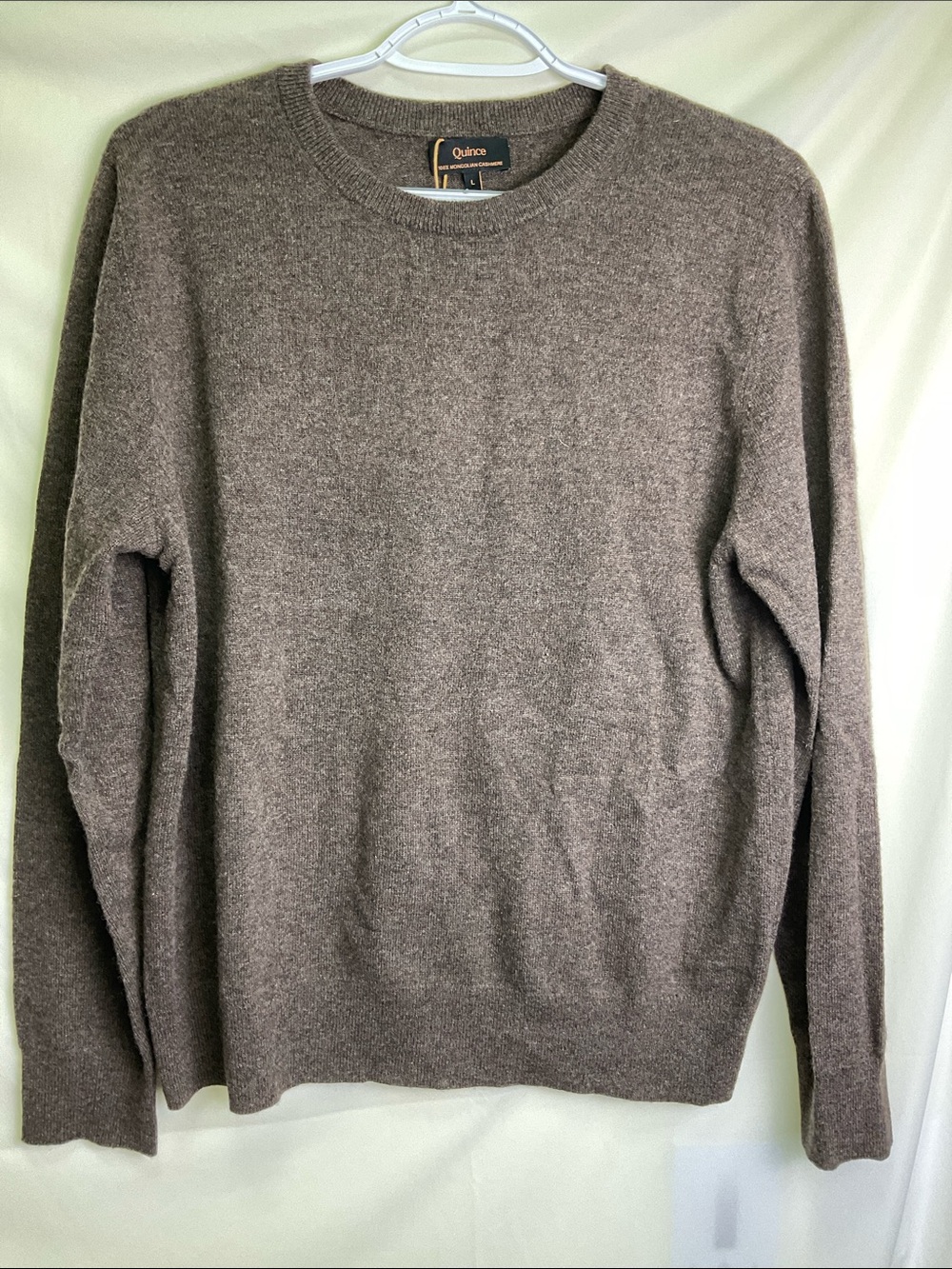 Quince Mongolian Cashmere Sweater - Heather Truffle Brown